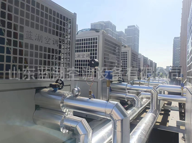 河南周口医院制冷供暖50匹超低温空气源热泵机组案例